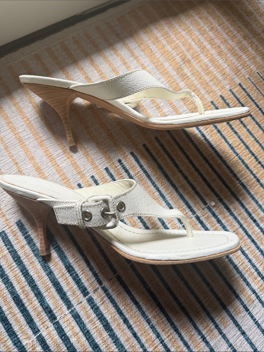 Prada leather thong buckle sandal - Picture 3 of 6